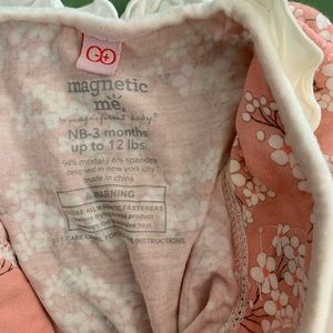 Magnetic me newborn gown.